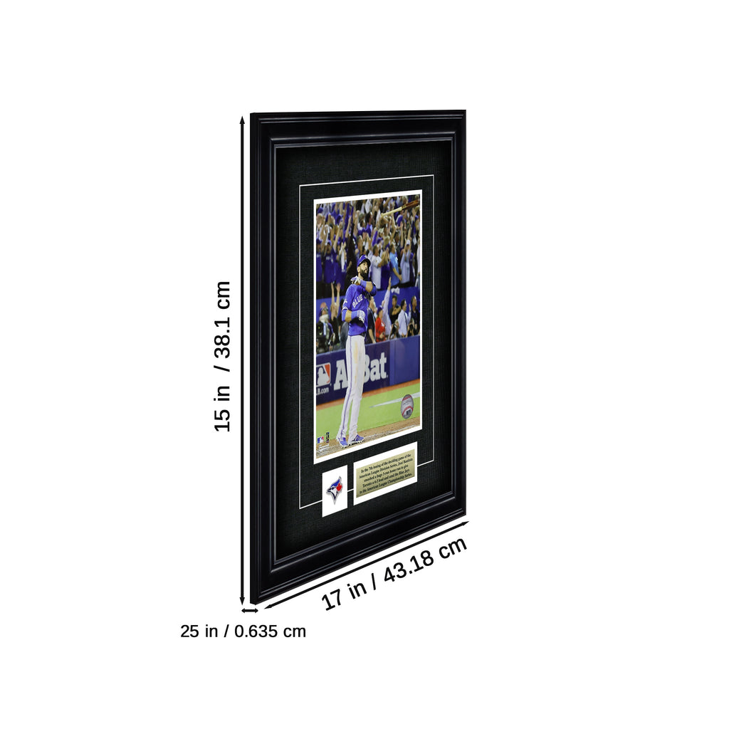 Jose Bautista Toronto Blue Jays Framed 8x10 Homerun Bat Flip Photo - - Unsigned 8x10 Framed - Frameworth Sports Marketing - I Love BJs
