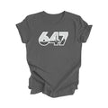 647 Toronto Ontario Canada Area Code City Skyline Gift - Unisex T-Shirt - Inspired X - Asphalt - T-Shirt - Inspired X - I Love BJs