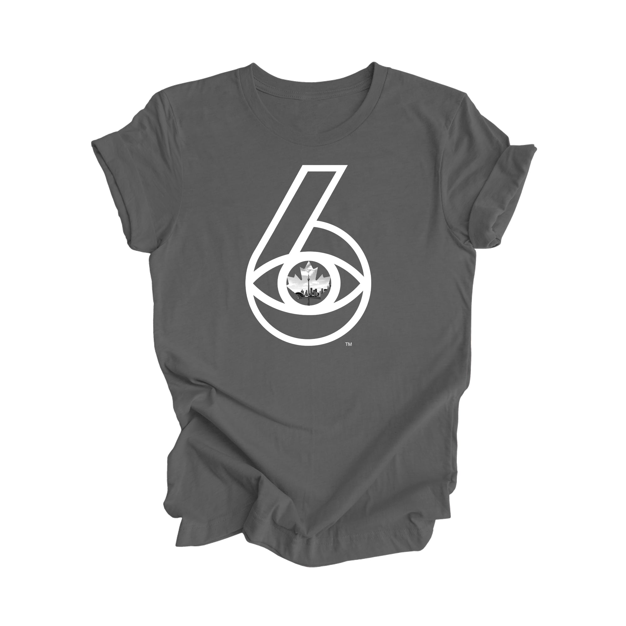 6 Visions Toronto Skyline Graphic T-Shirt | I Love BJs Shop - Asphalt - T-Shirt - Inspired X - I Love BJs