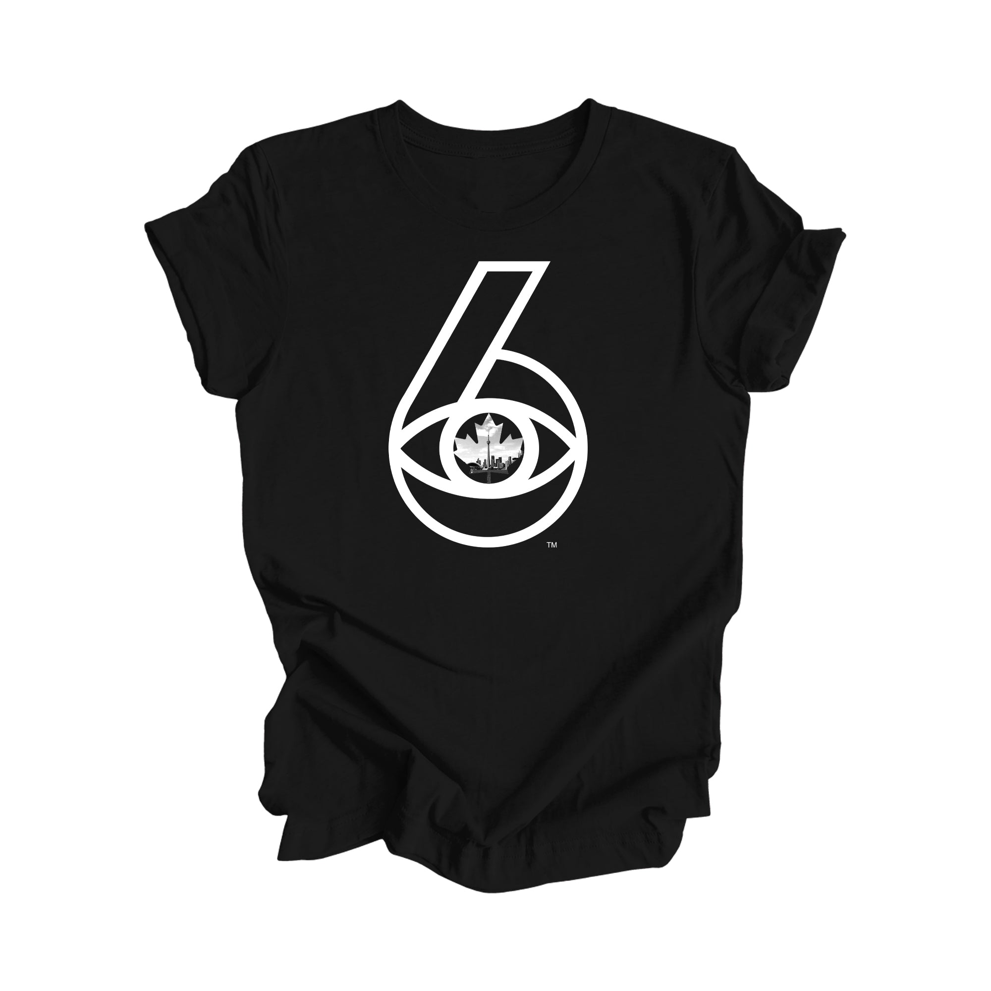 6 Visions Toronto Skyline Graphic T-Shirt | I Love BJs Shop - Black - T-Shirt - Inspired X - I Love BJs