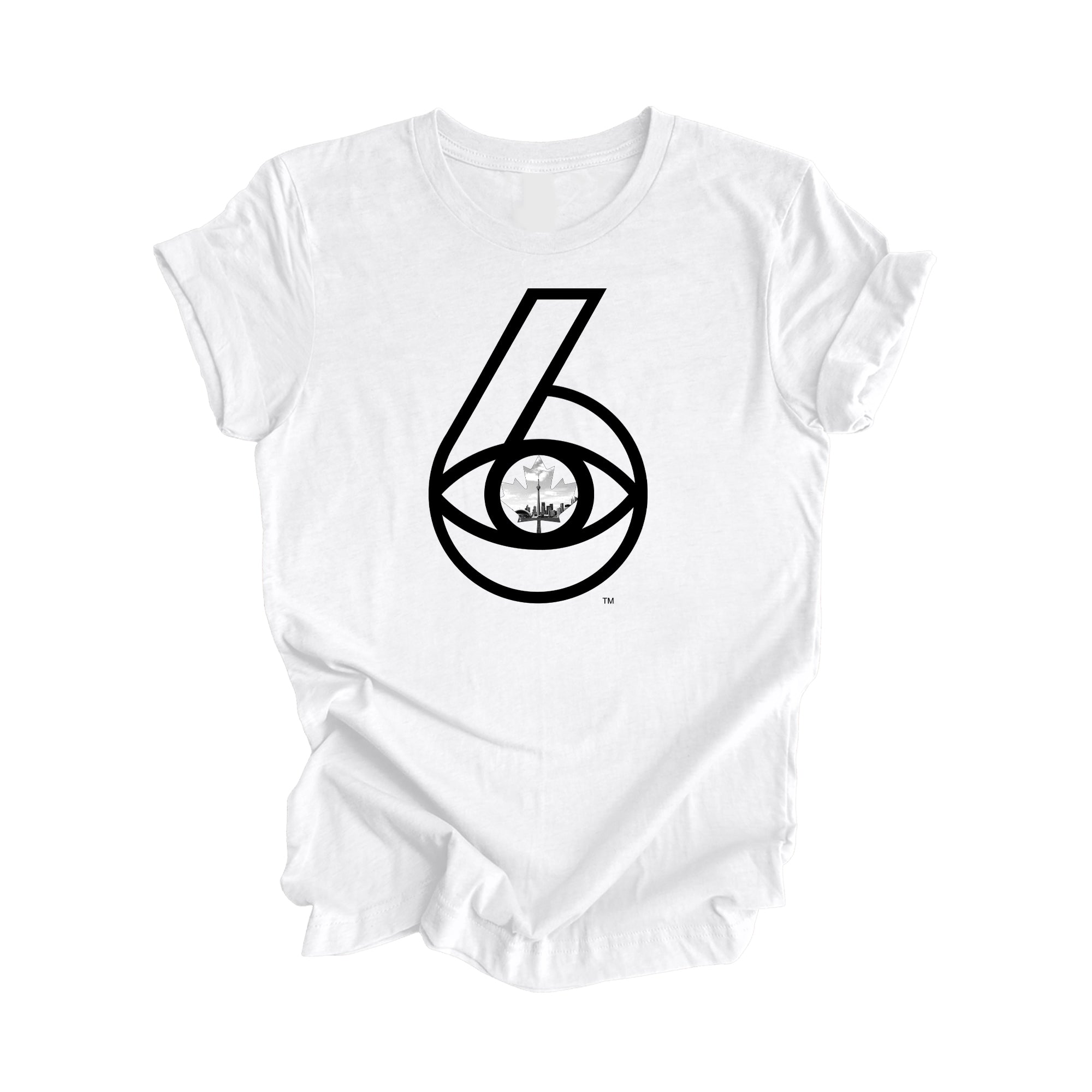 6 Visions Toronto Skyline Graphic T-Shirt | I Love BJs Shop - White - T-Shirt - Inspired X - I Love BJs