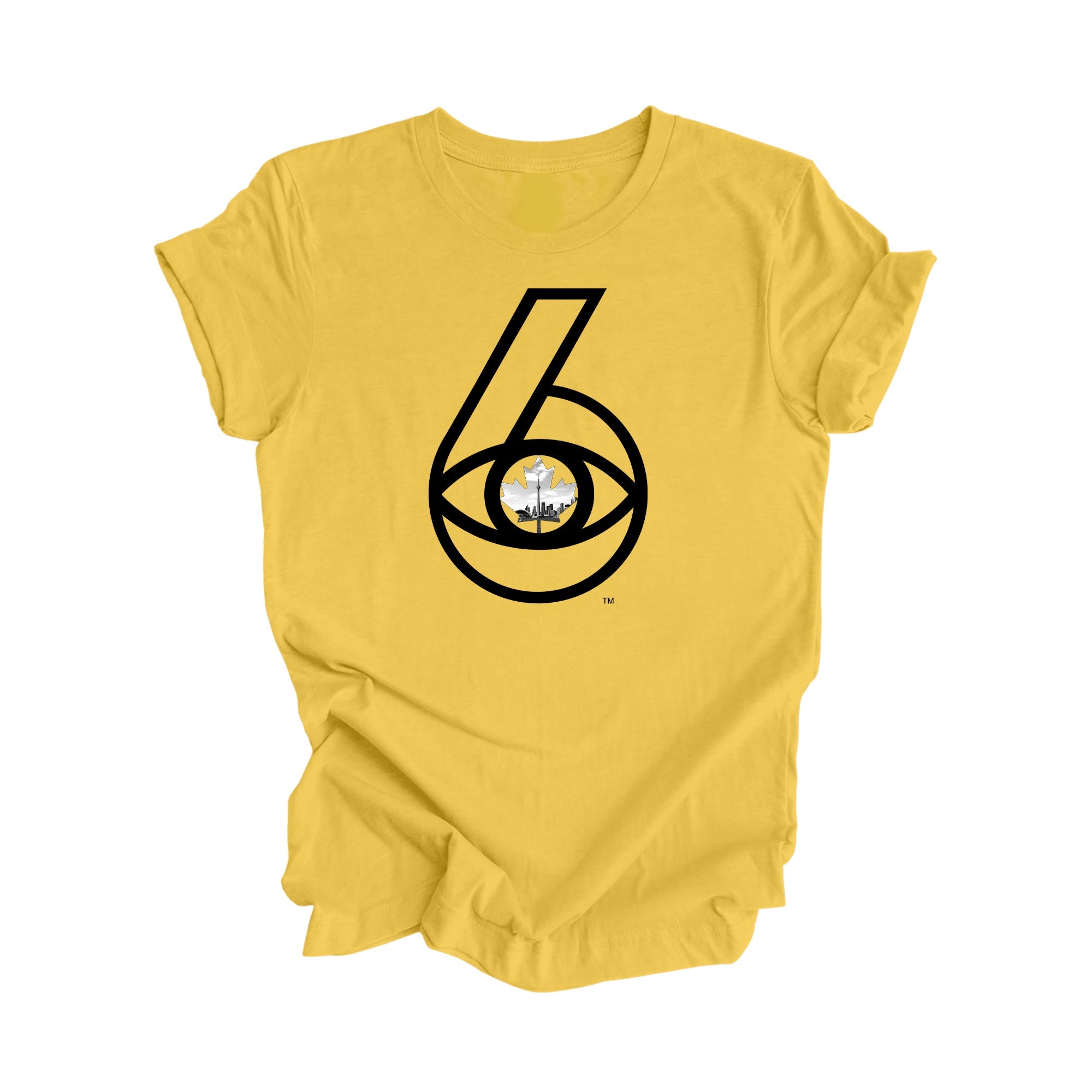 6 Visions Toronto Skyline Graphic T-Shirt | I Love BJs Shop - Yellow - T-Shirt - Inspired X - I Love BJs