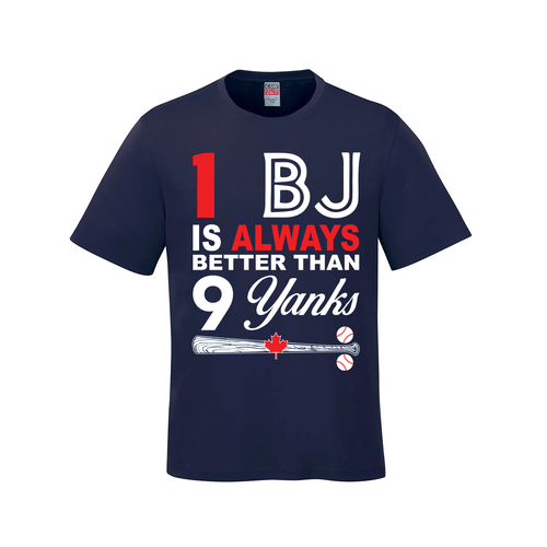 1 BJ is Always Better Than 9 Yanks – The Ultimate Rivalry Tee - Navy - T-Shirt - I Love BJs Shop - I Love BJs