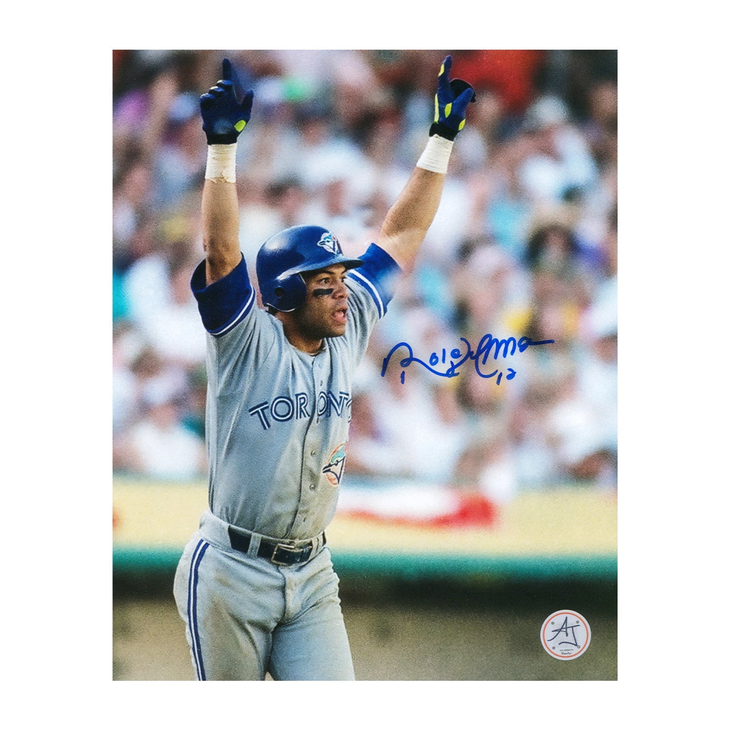 Roberto Alomar Signed Toronto Blue Jays Playoff Home Run 8x10 Photo - - Autographed 8x10 Photos - AJ Sports - I Love BJs