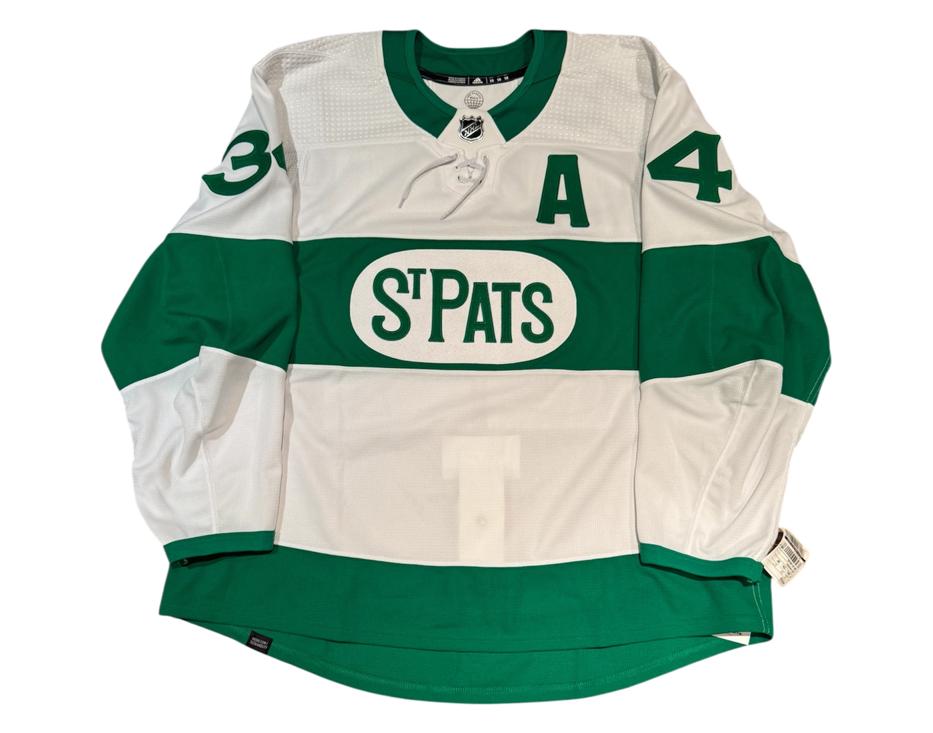 Auston Matthews Autographed Toronto Maple Leafs St. Pats MIC Adidas Jersey - - Autographed Jerseys - TS Sports Memorabilia - I Love BJs