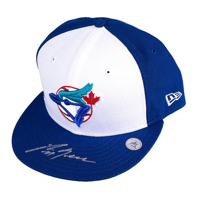 George Bell Autographed Toronto Blue Jays Authentic Throwback New Era 59Fifty Cap (AJ Sports COA) - - Autographed Baseball Caps - AJ Sports - I Love BJs