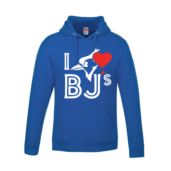 Original I Love BJs Pullover Hoodie - Royal Blue - Fleece - I Love BJs Shop - I Love BJs