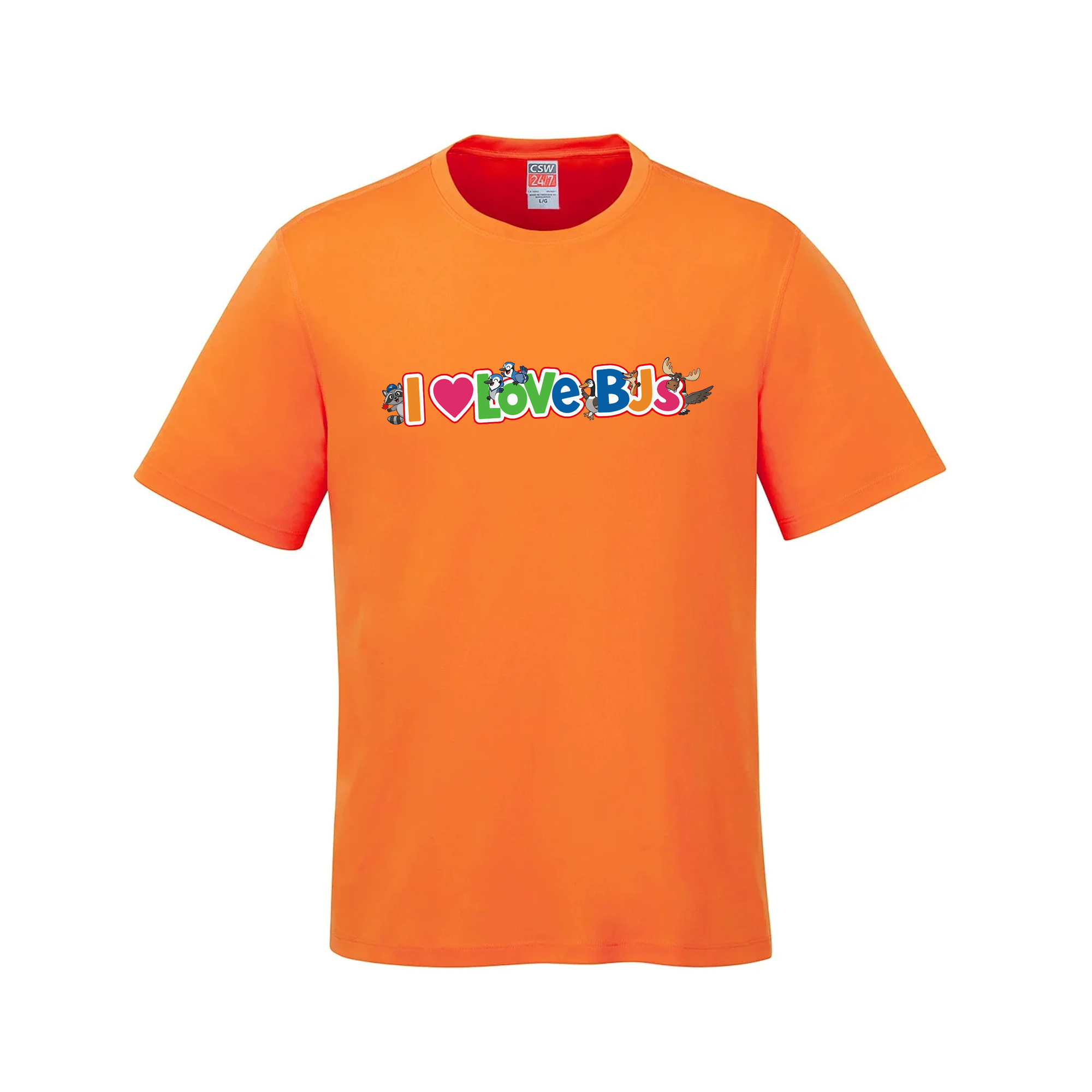 I Love BJs" Toys R Us Mashup Tee – 100% Premium Cotton - Orange - T-Shirt - I Love BJs Shop - I Love BJs