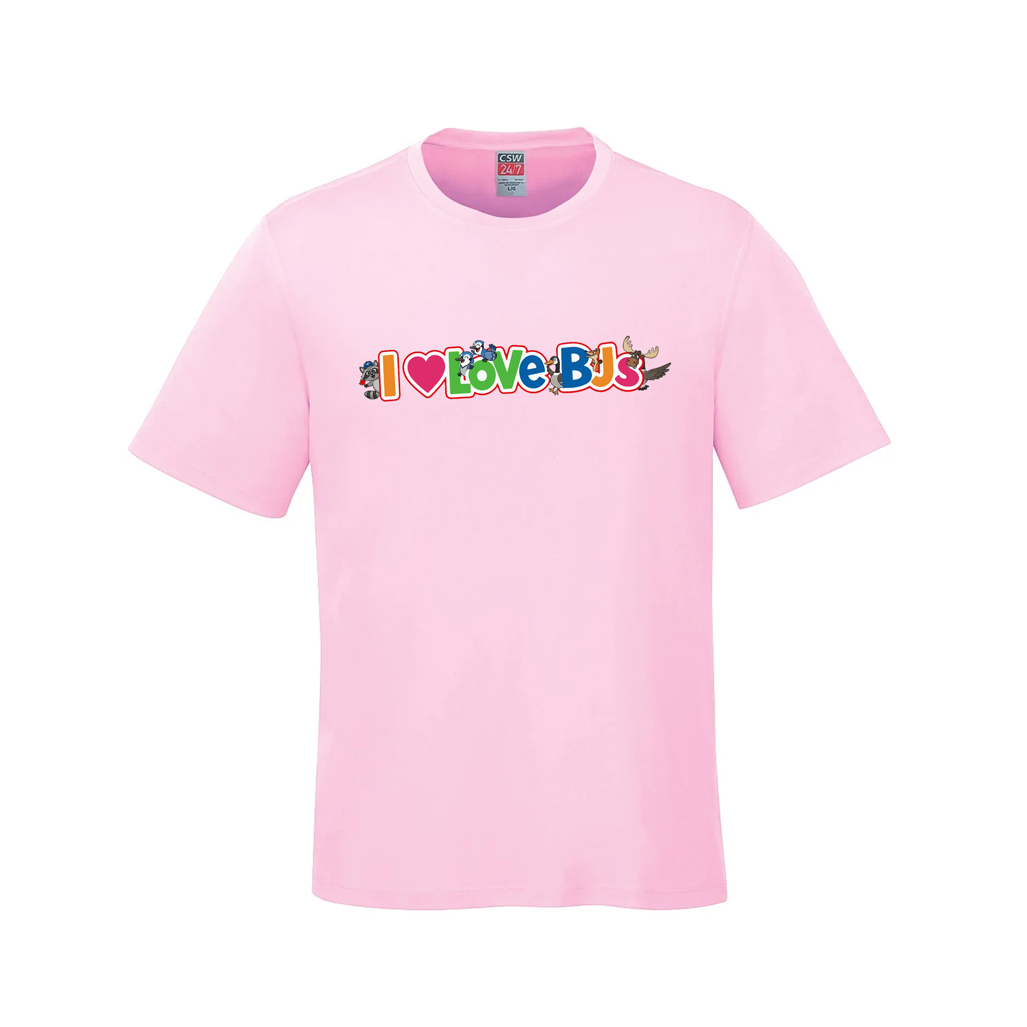 I Love BJs" Toys R Us Mashup Tee – 100% Premium Cotton - Pink - T-Shirt - I Love BJs Shop - I Love BJs