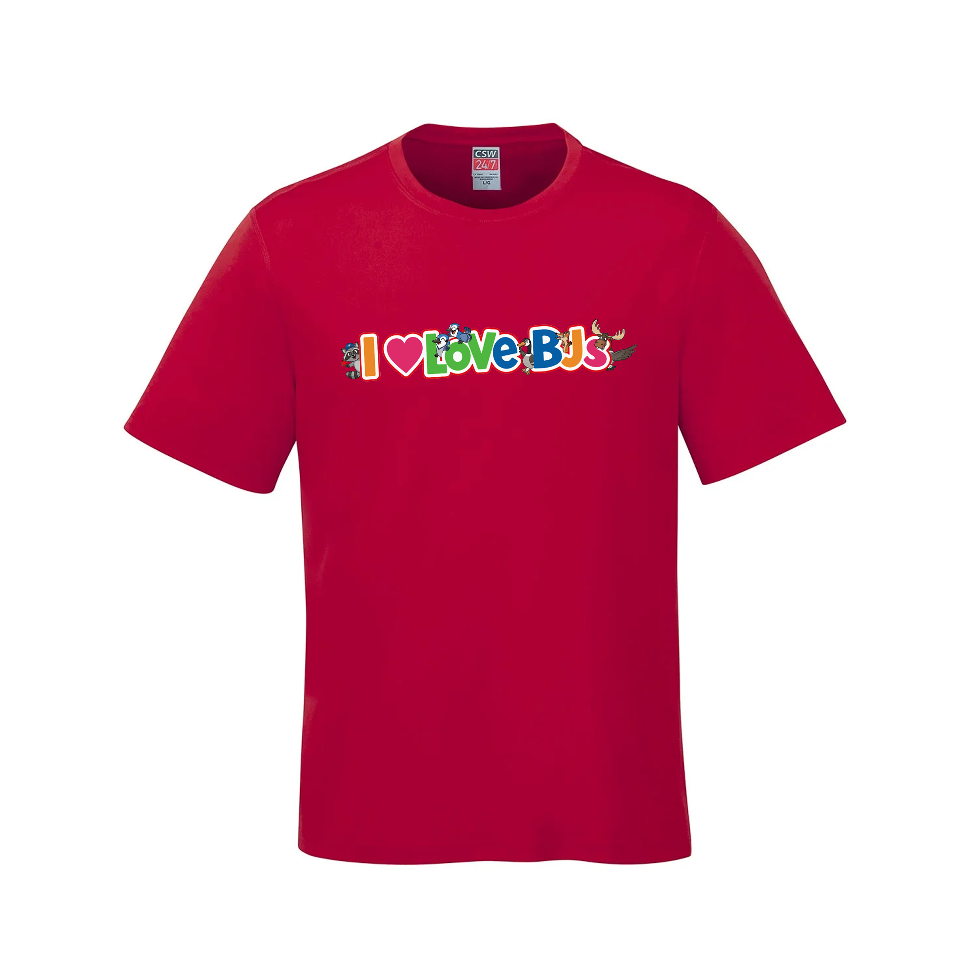 I Love BJs" Toys R Us Mashup Tee – 100% Premium Cotton - Red - T-Shirt - I Love BJs Shop - I Love BJs