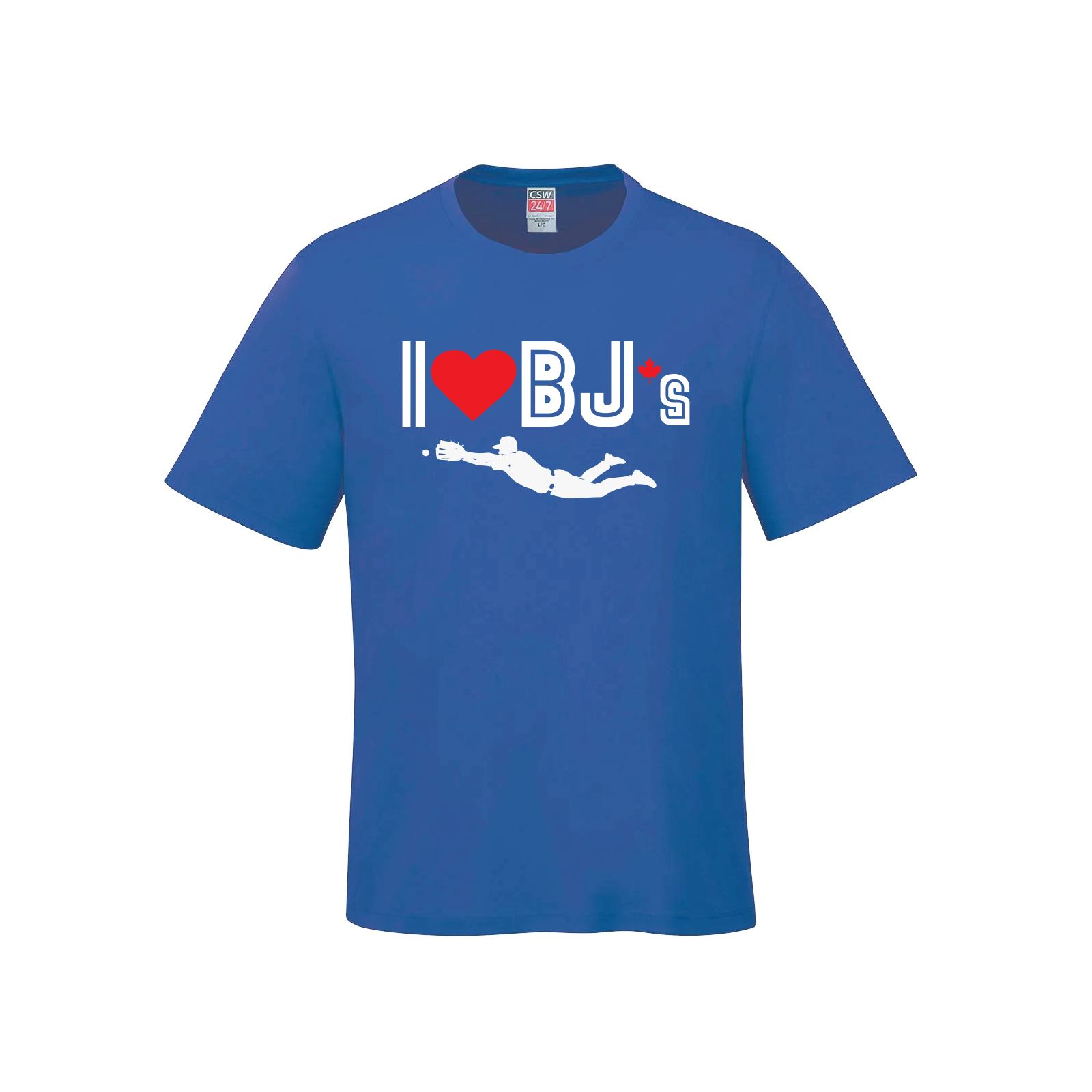 I Love BJs – Vladdy Flying T-Shirt - Royal Blue - T-Shirt - I Love BJs Shop - I Love BJs