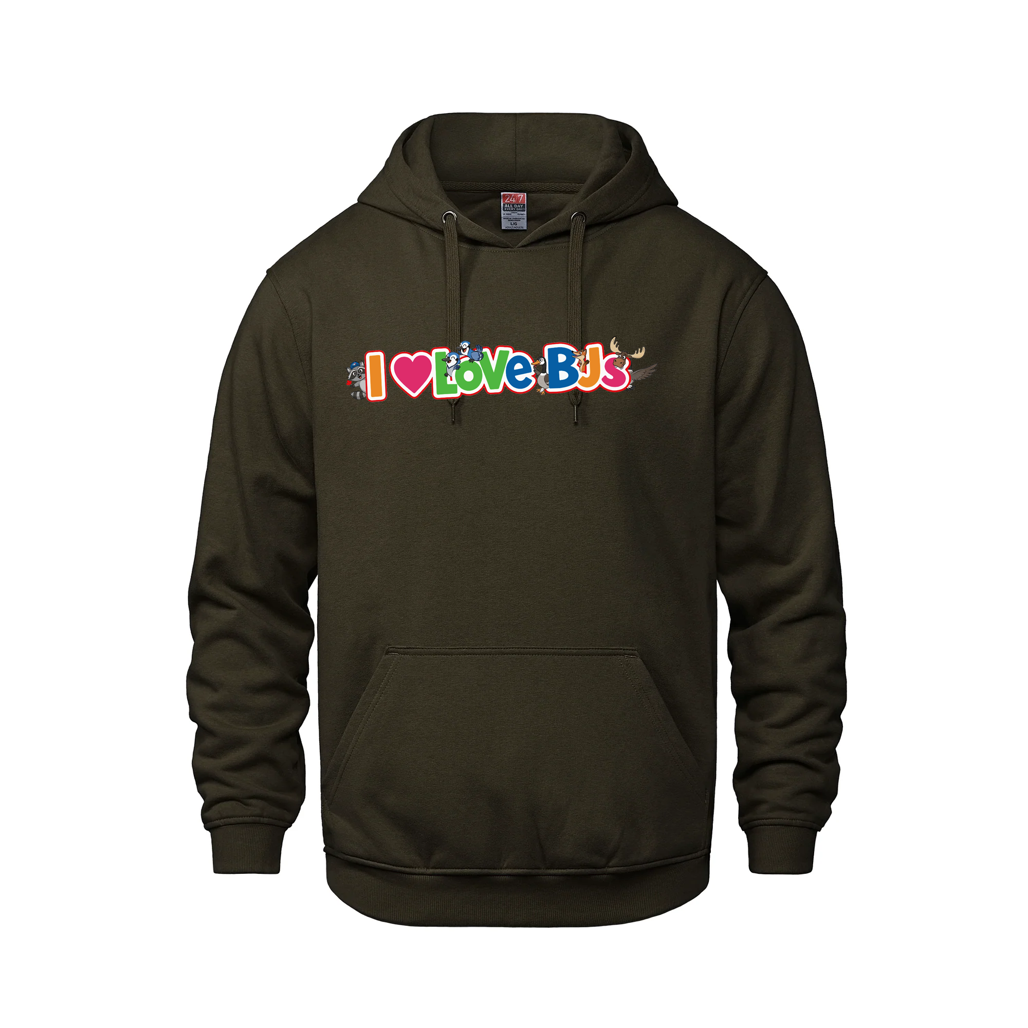 "I Love BJs" Toys R Us Parody Hoodie – A Childhood Ruined - Brown - Fleece - I Love BJs Shop - I Love BJs