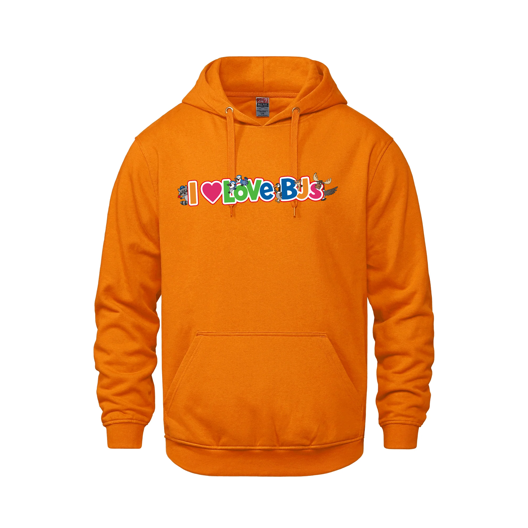 "I Love BJs" Toys R Us Parody Hoodie – A Childhood Ruined - Orange - Fleece - I Love BJs Shop - I Love BJs