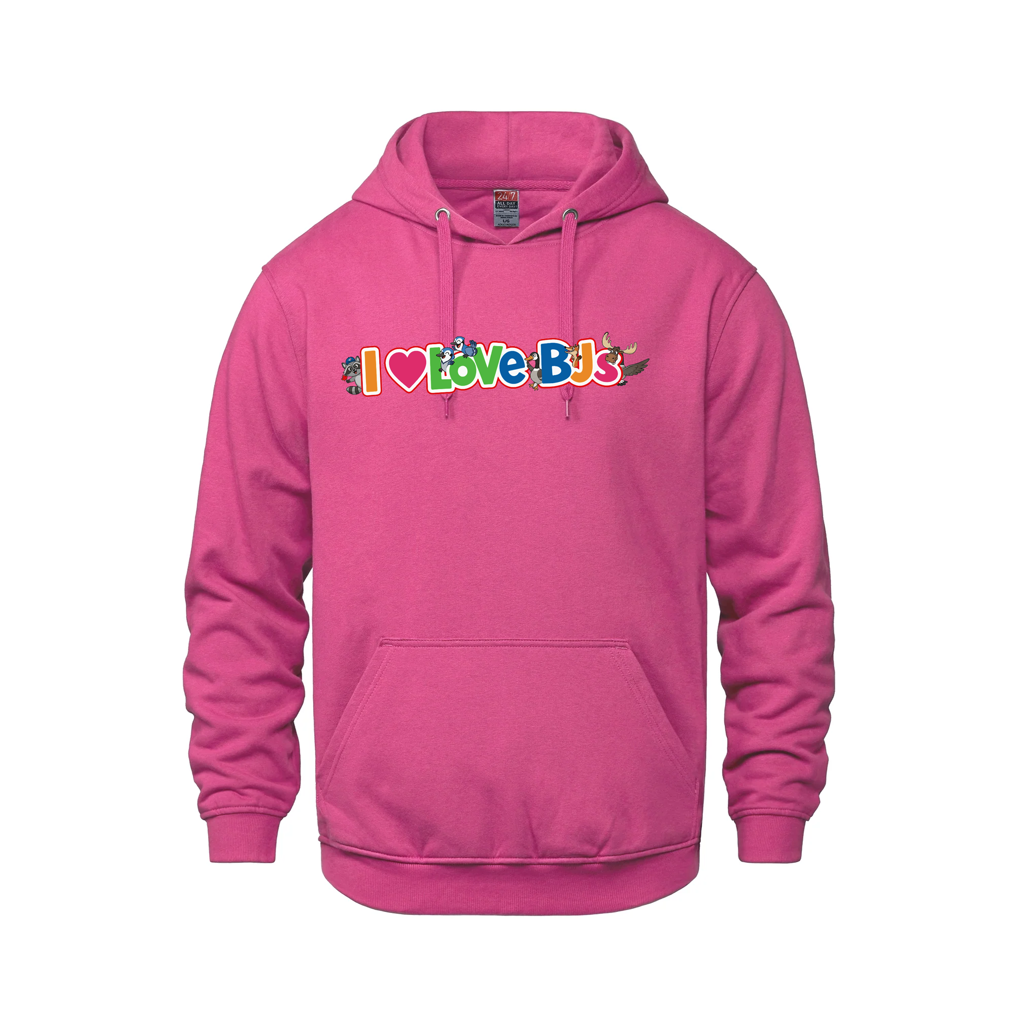 "I Love BJs" Toys R Us Parody Hoodie – A Childhood Ruined - Hot Pink - Fleece - I Love BJs Shop - I Love BJs