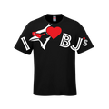 The "Big League" Oversized Print Tee - Black - T-Shirt - I Love BJs Shop - I Love BJs