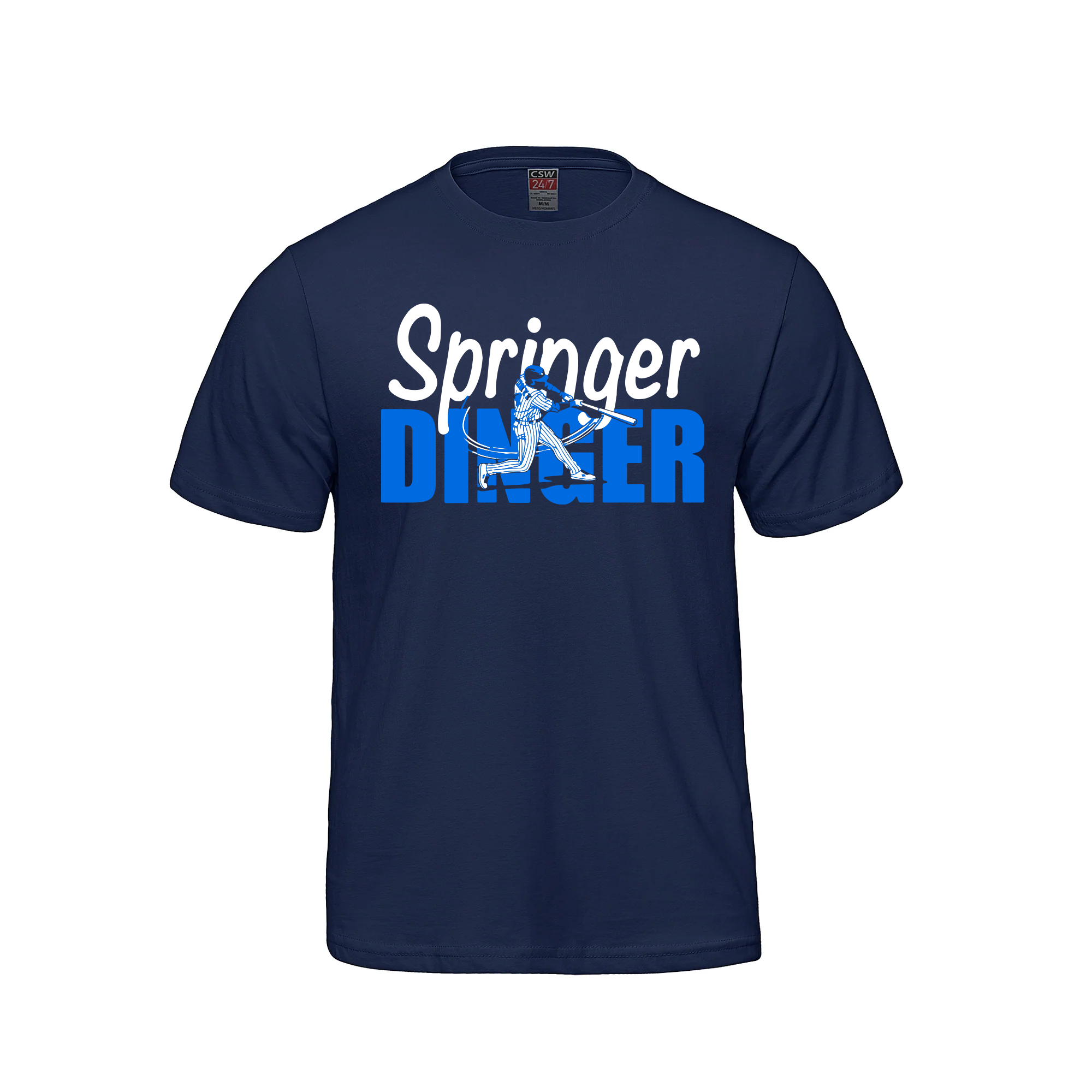 Springer Dinger T-Shirt - Navy - T-Shirt - I Love BJs Shop - I Love BJs