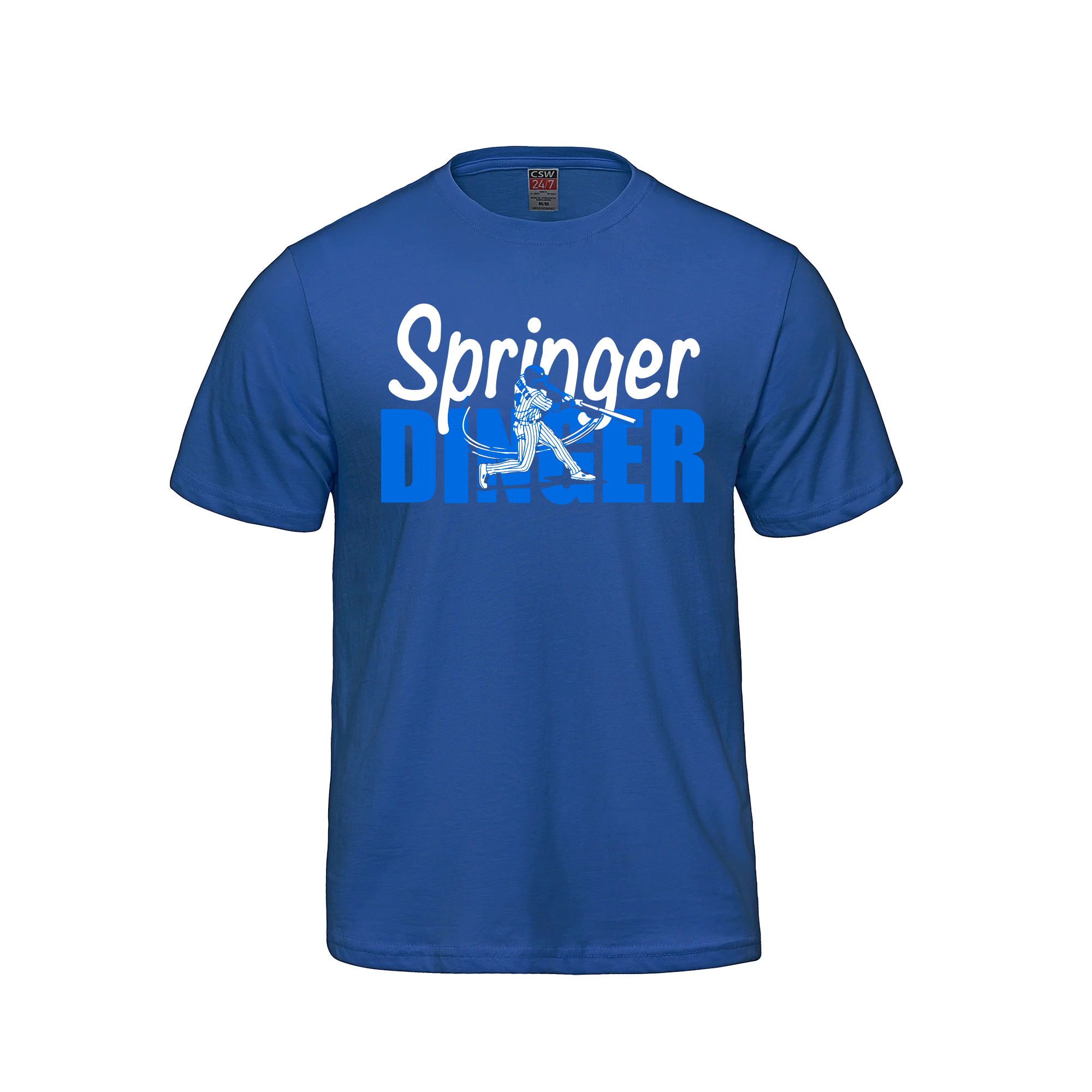 Springer Dinger T-Shirt - Royal Blue - T-Shirt - I Love BJs Shop - I Love BJs