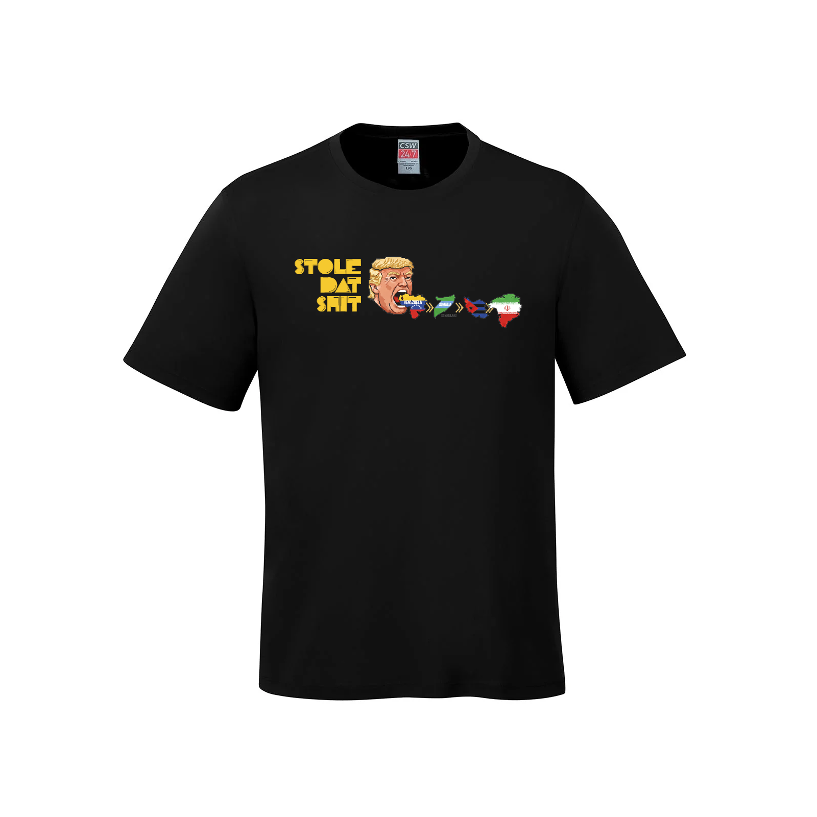 "Stole Dat" Retro Pixel Art T-Shirt - Limited Edition Graphic Tee - Black - T-Shirt - Satire Lab - I Love BJs