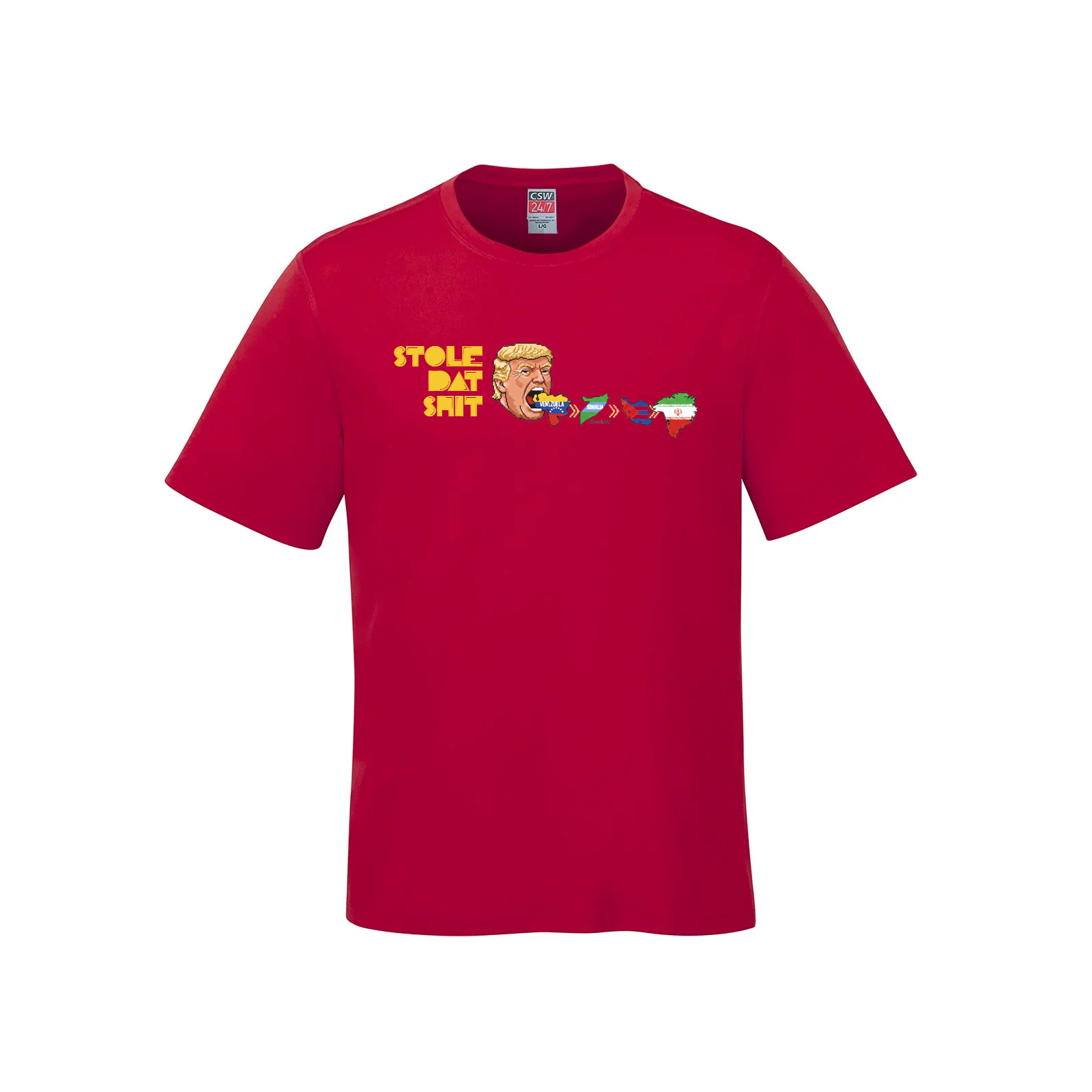 "Stole Dat" Retro Pixel Art T-Shirt - Limited Edition Graphic Tee - Red - T-Shirt - Satire Lab - I Love BJs