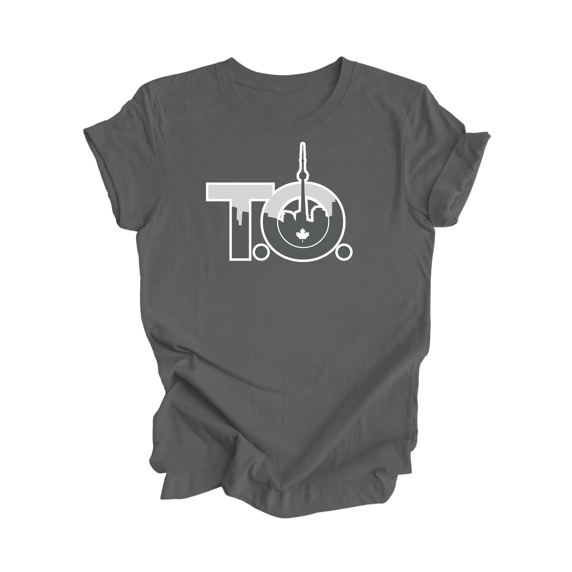 T.O. Toronto - Toronto Ontario Gift T-Shirt - City Skyline Shirt - Inspired X - Asphalt - T-Shirt - Inspired X - I Love BJs