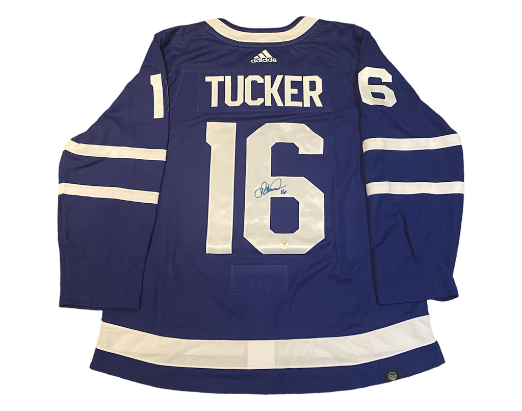 Darcy Tucker Autographed Toronto Maple Leafs Home Blue Adidas Jersey - - Autographed Jerseys - TS Sports Memorabilia - I Love BJs