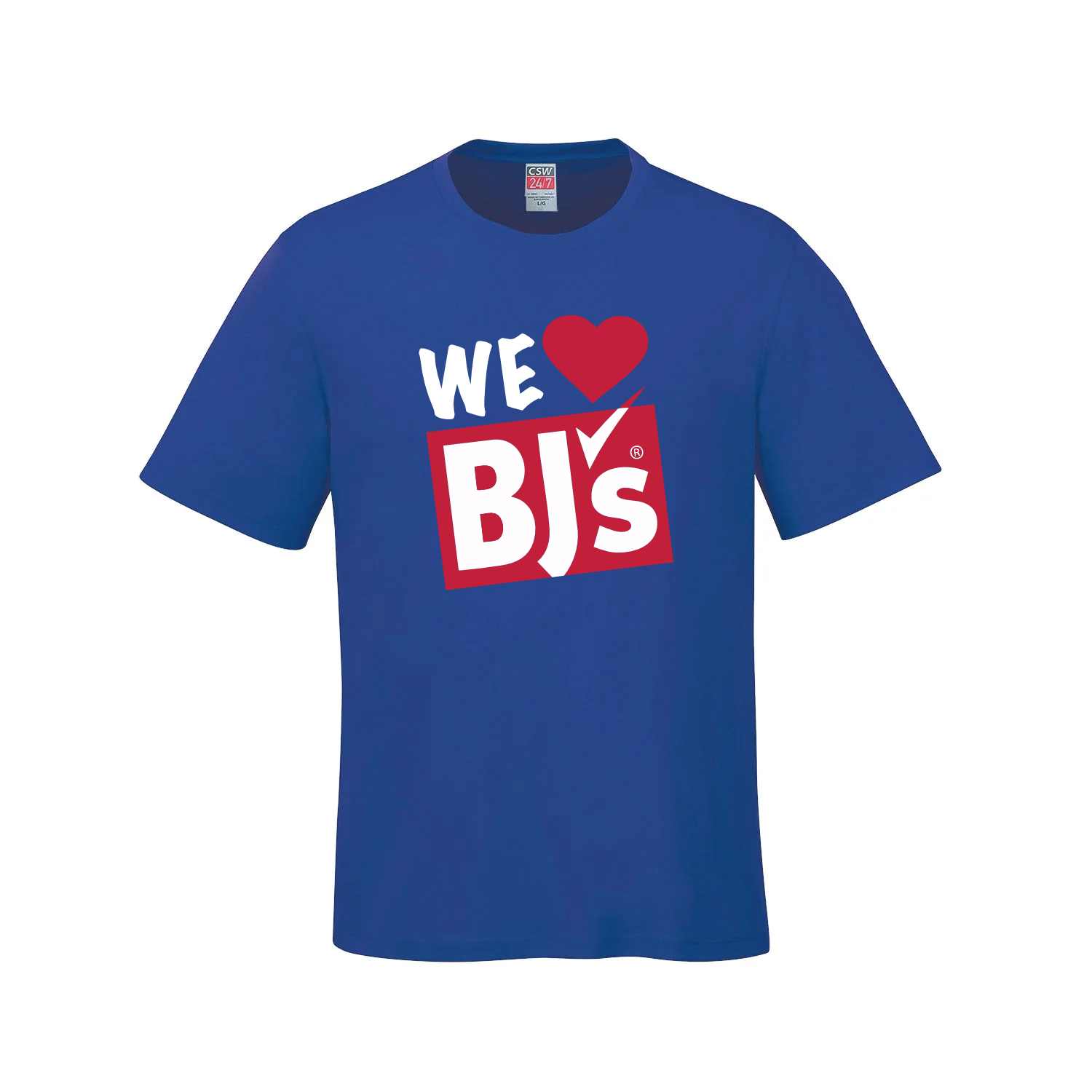 The Ultimate Fan Statement: "We ❤️ BJ's" Royal Blue Tee - Royal Blue - T-Shirt - I Love BJs Shop - I Love BJs