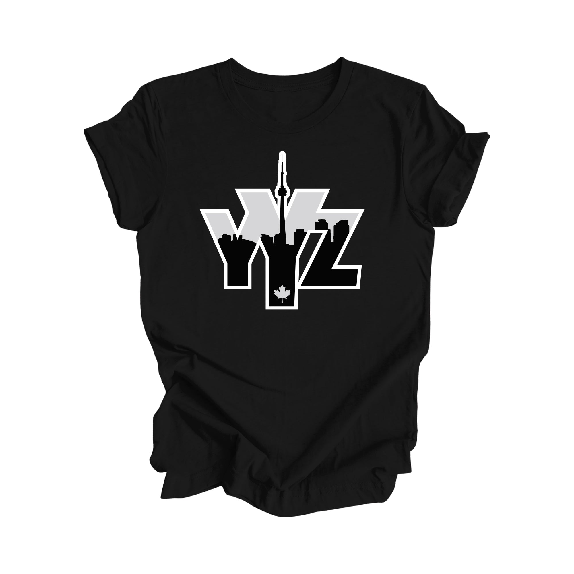 YYZ Toronto - Toronto Ontario Gift T-Shirt - City Skyline Shirt - Inspired X - Black - T-Shirt - Inspired X - I Love BJs