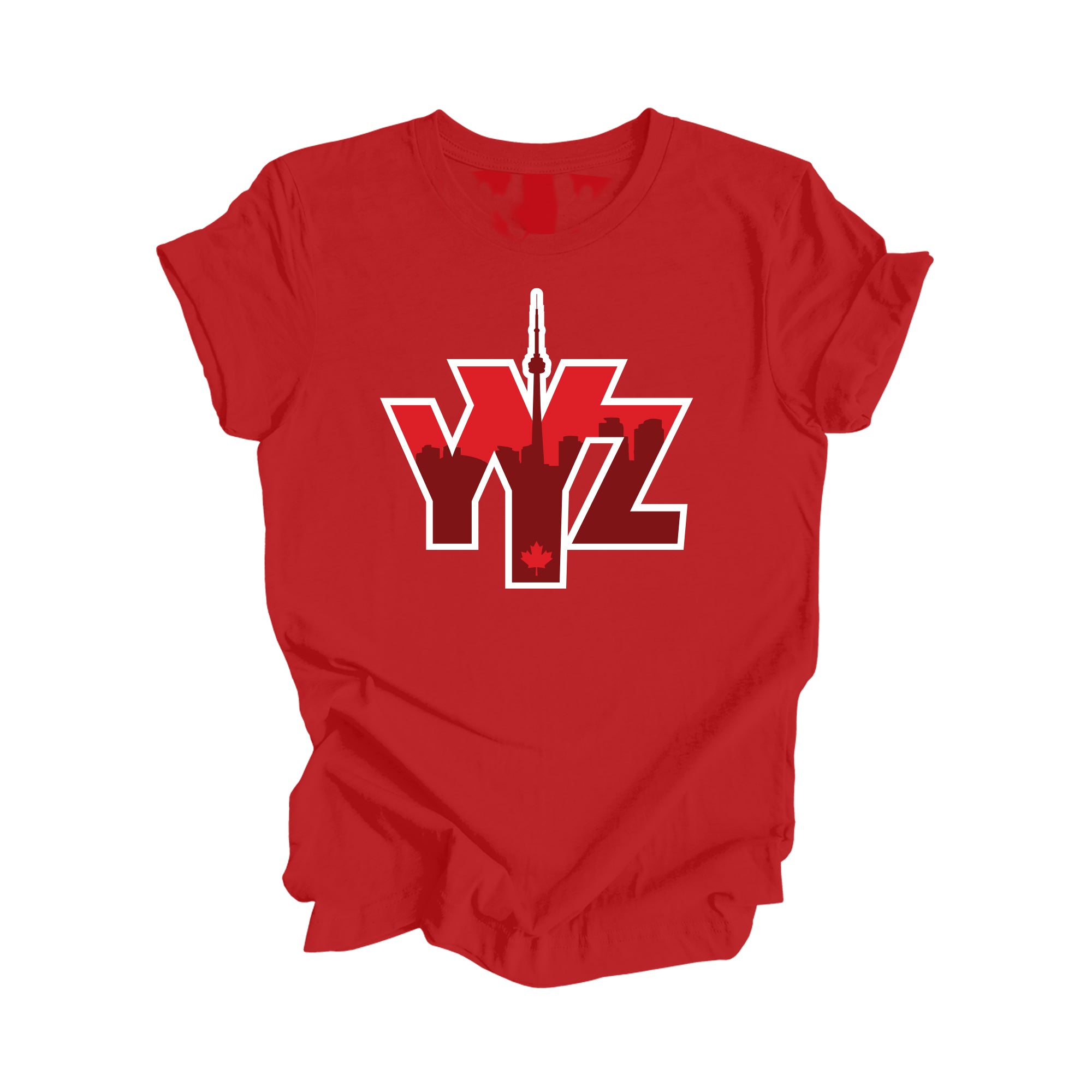 YYZ Toronto - Toronto Ontario Gift T-Shirt - City Skyline Shirt - Inspired X - Red - T-Shirt - Inspired X - I Love BJs