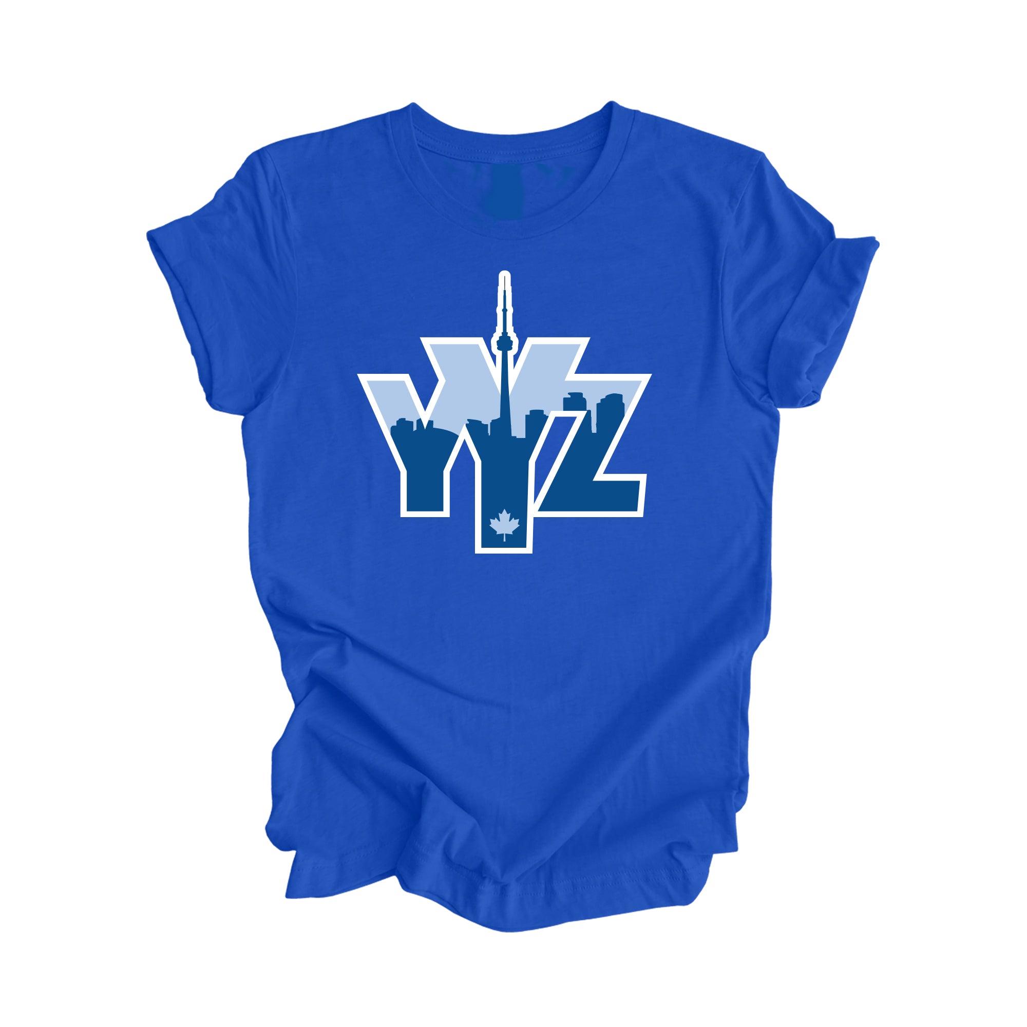 YYZ Toronto - Toronto Ontario Gift T-Shirt - City Skyline Shirt - Inspired X - True Royal - T-Shirt - Inspired X - I Love BJs