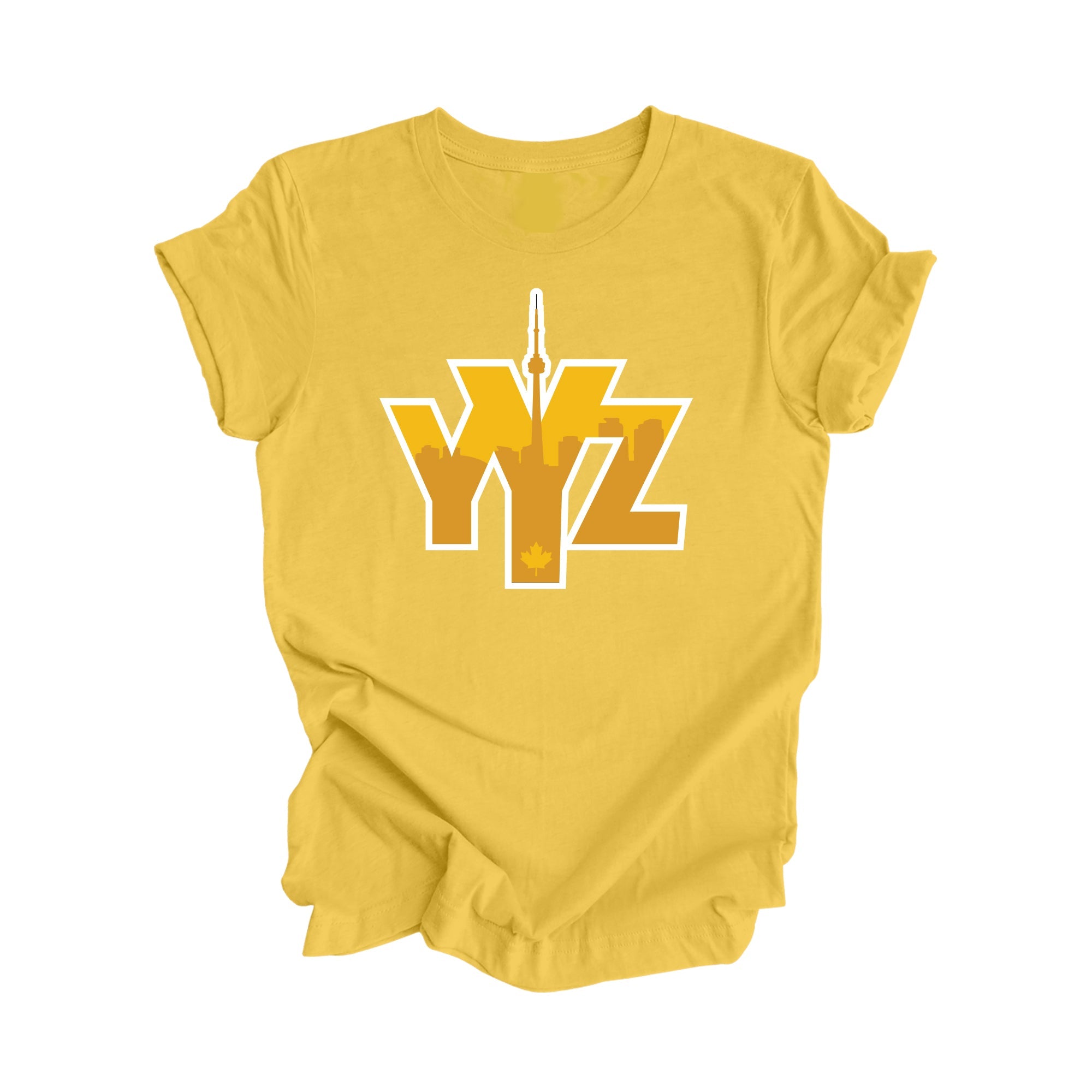 YYZ Toronto - Toronto Ontario Gift T-Shirt - City Skyline Shirt - Inspired X - Yellow - T-Shirt - Inspired X - I Love BJs