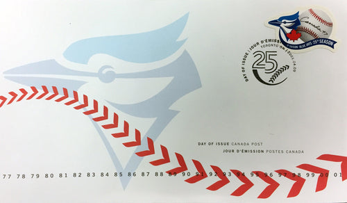 BLUE JAYS DAY OF ISSUE COLLECTIBLE POSTAGE 1992 WORLD SERIES (7" BY 4.5") - Default Title - Postage Stamps - Autograph Authentic - I Love BJs