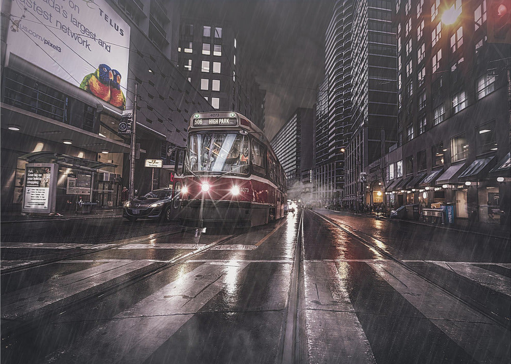Wall art Street Stories - Toronto - - canvas - Canvas Palette - I Love BJs