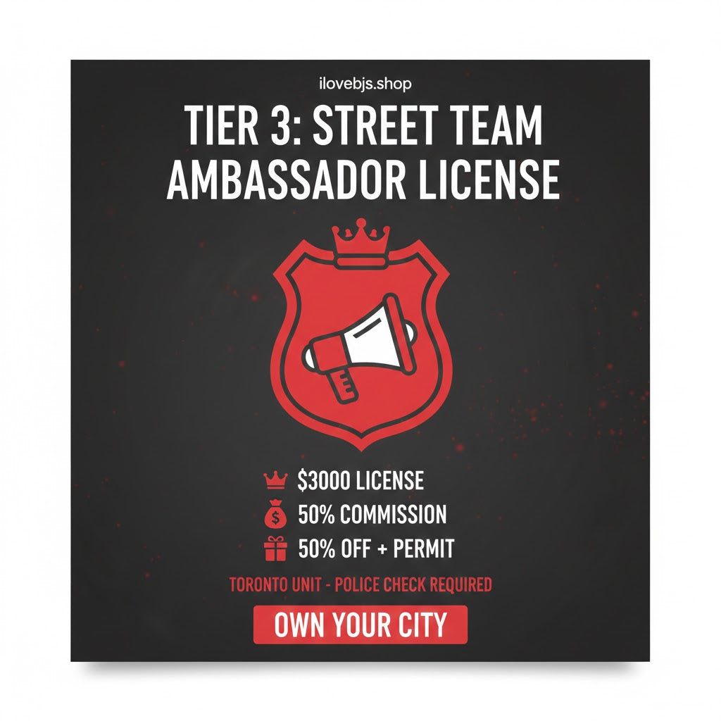 Tier 3 - Street Team Ambassador License - (Toronto Only) - - Program - Members Only - I Love BJs